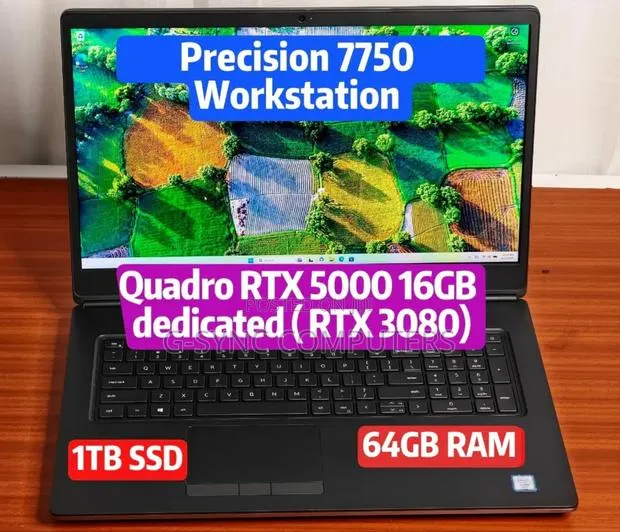 Laptop Dell Precision 7750 64GB Intel Xeon SSD 1T · Photo 1
