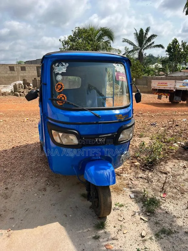 TVS King Deluxe Plus iTouch Start 2024 Blue · Photo 1