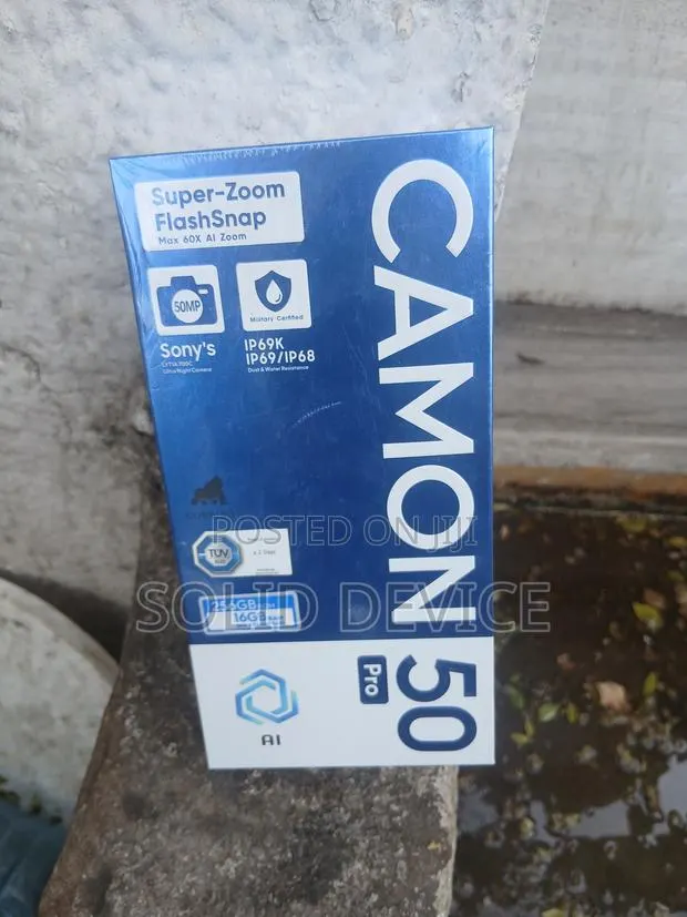 New Tecno Camon 50 Pro 256 GB Black · Photo 1