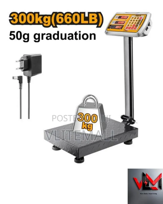 Ingco Electronic Scale 220-240v 50/60hzmax Weight:300kg Hesa33003 · Photo 1
