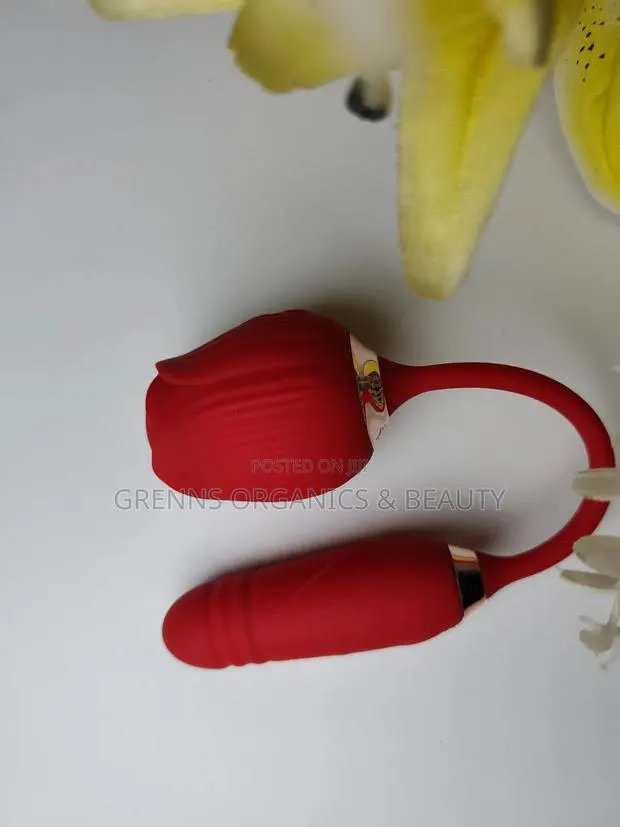 Rose Double Vibrator Suction and Thrusting · Photo 1