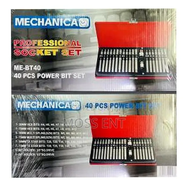 40pcs Power Bits Set Mechanica - Me-Bt40 · Photo 1