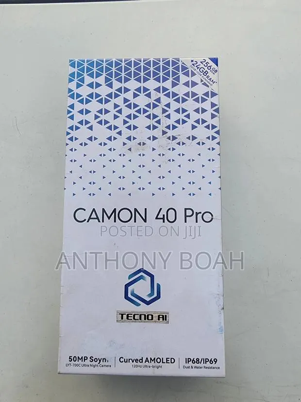 New Tecno Camon 40 Pro 5G 256 GB Black · Photo 1