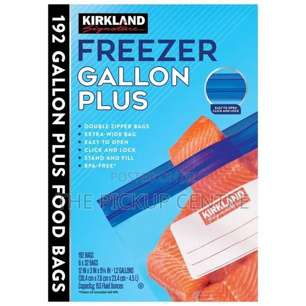 Kirkland Signature Gallon Plus Freezer Bags, 192-Count(120 Cedis Each) · Photo 1