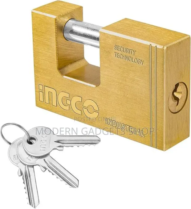 Ingco Industrial Heavy-Duty Padlock With Keys