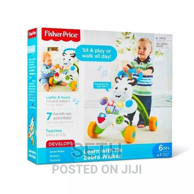 Fisher-Price Baby Walker, Learn With Me Zebra Walker · Photo 1