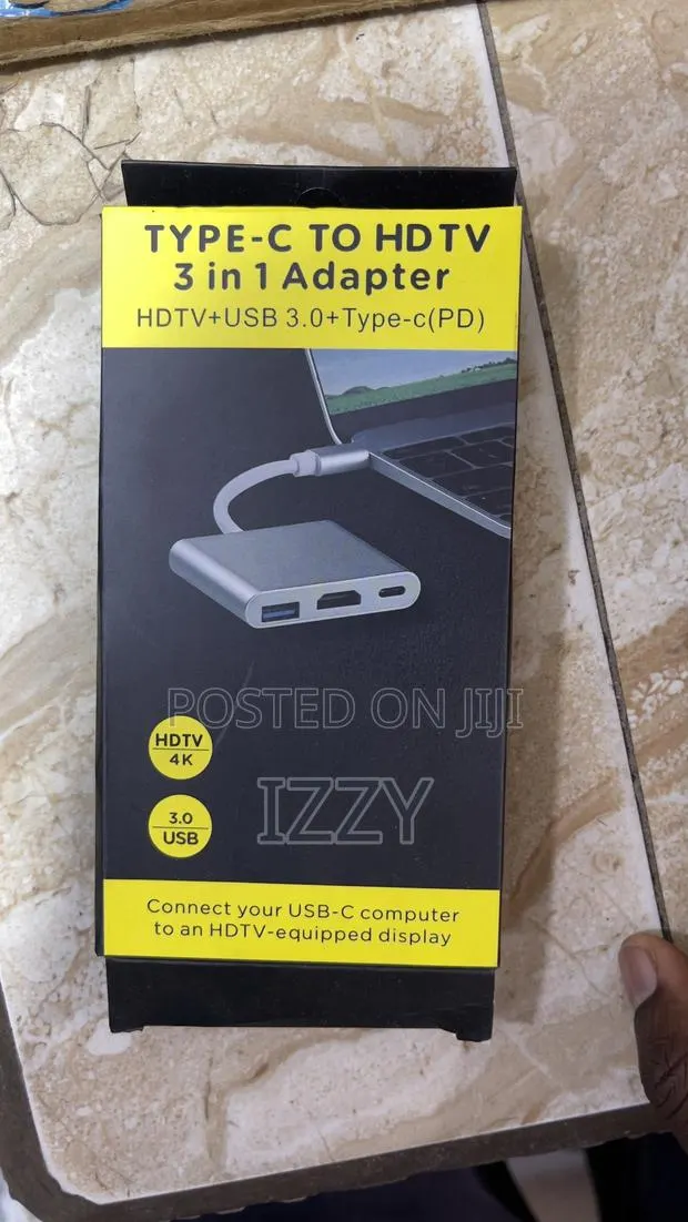 Type-C to Hd Tv 3 in 1 Adapter Hdtv+Usb 3.0+ Type-C(Pd) · Photo 1