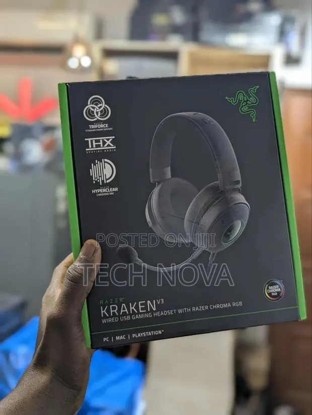 Razer Kraken V3 HyperSense Wired USB Gaming Headset · Photo 1