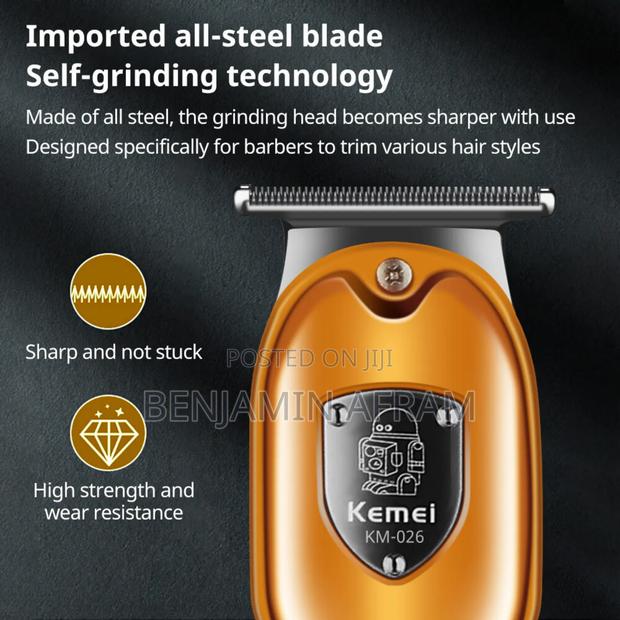 Wireless Rechargeable Kemei Barbering Machine KM-026 · Photo 2