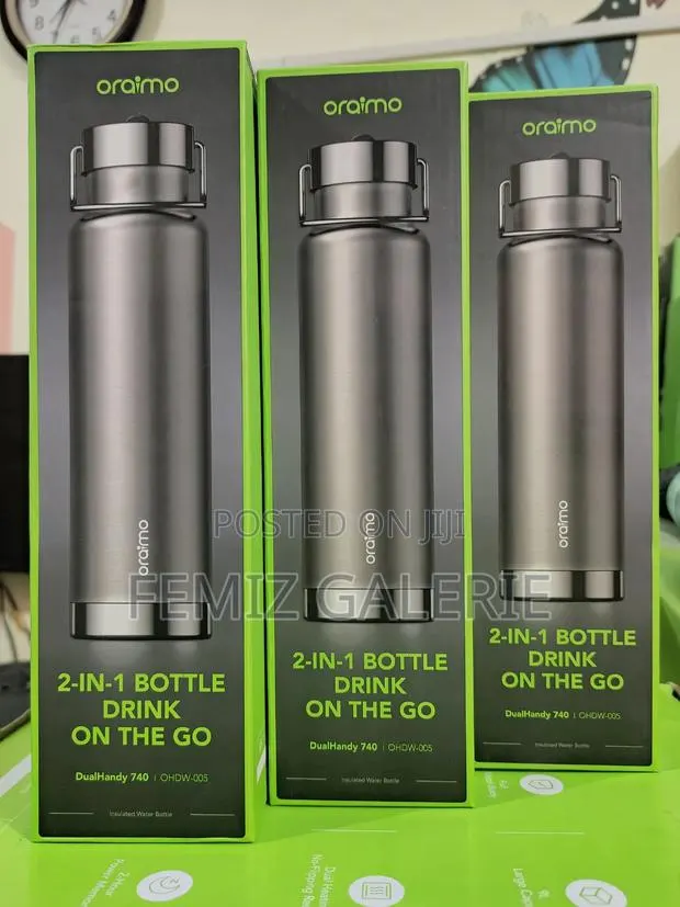 Oraimo DualHandy 740 Leakproof Portable 740ml Insulated Water Bottle · Photo 1