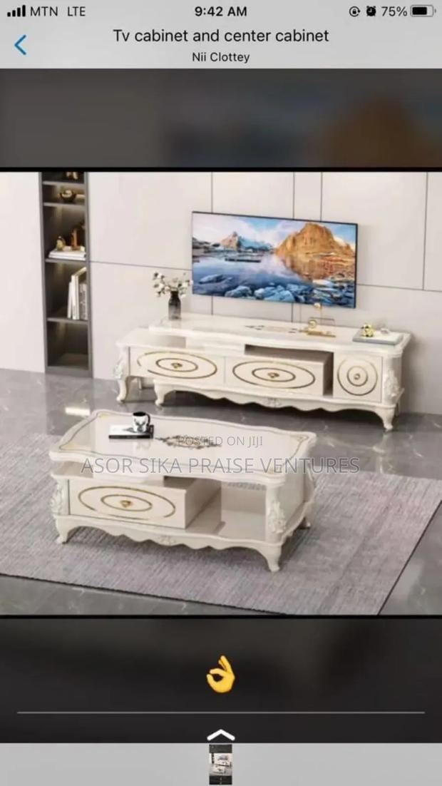 TV Stand Wooden and Center Table · Photo 1