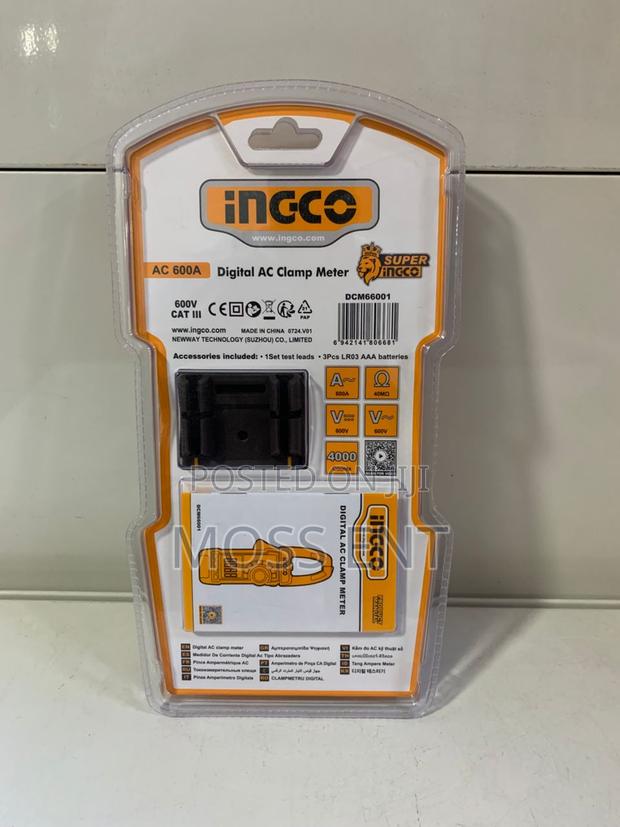Digital Ac Clamp Meter Ac 600a - Dcm66001 · Photo 3