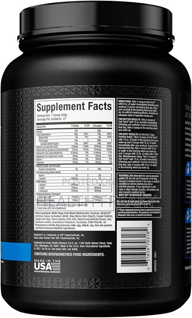 Creatine Celltech Creatine Muscletech Muscle Builder Energy · Photo 2