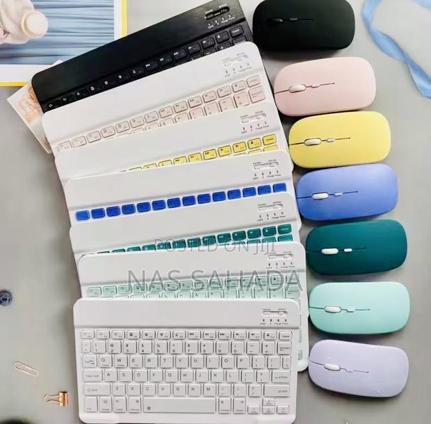 Bluetooth Rechargeable Mini Keyboard With Mouse · Photo 1
