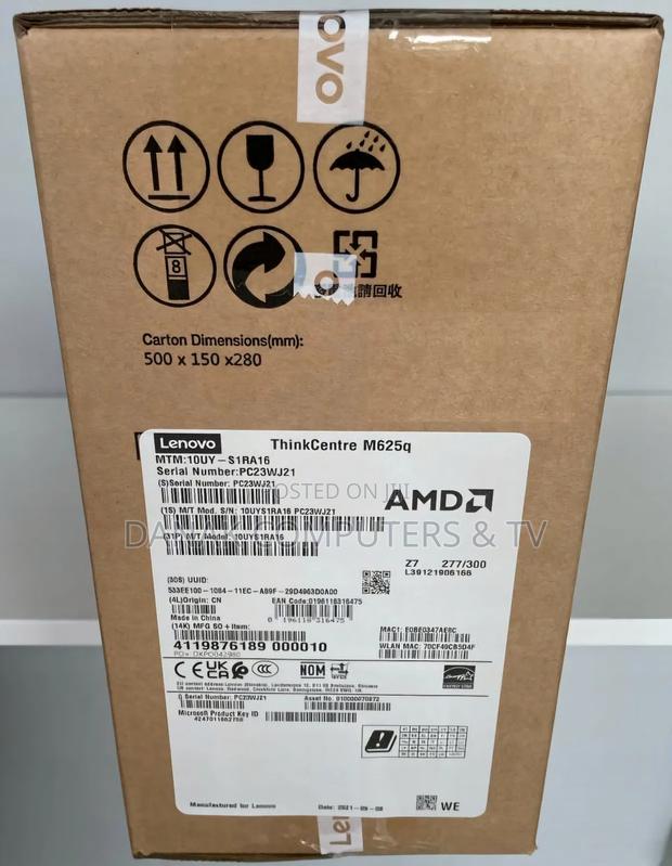 New Desktop Computer Lenovo ThinkCentre M625 Tiny 8GB AMD A10 SSD 128GB · Photo 2