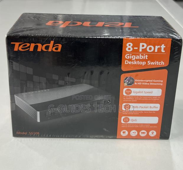 Tenda 8port Gigabit Desktop Switch, 8-Port GIGABIT SWITCH · Photo 1
