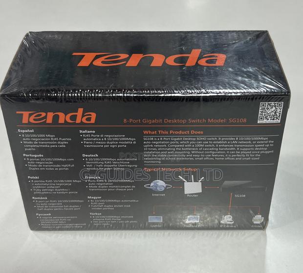 Tenda 8port Gigabit Desktop Switch, 8-Port GIGABIT SWITCH · Photo 4