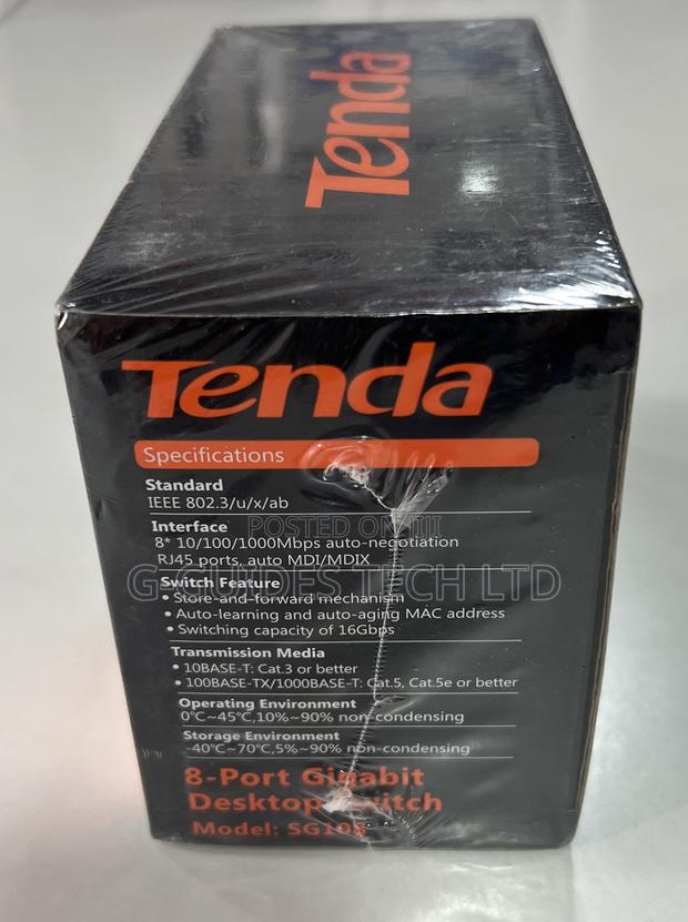Tenda 8port Gigabit Desktop Switch, 8-Port GIGABIT SWITCH · Photo 5