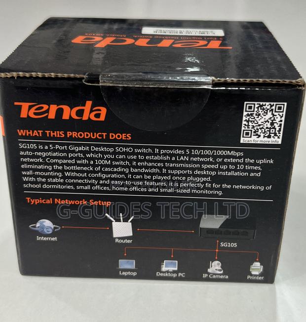 Tenda 5port Gigabit Switch, 5-Port GIGABIT DESKTOP SWITCH · Photo 2