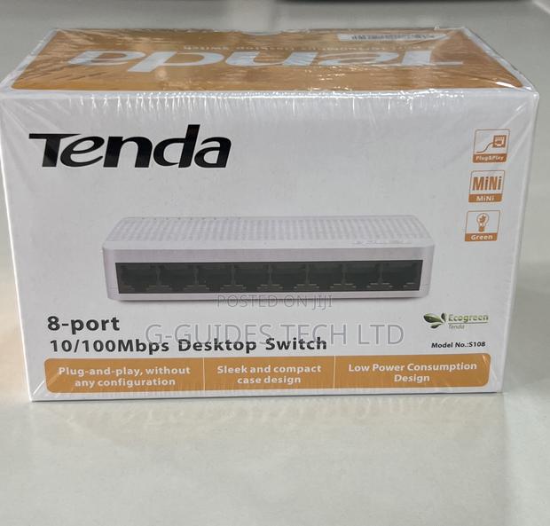 Tenda 8-port Switch, 8-PORT 10/100mbps Desktop Switch · Photo 1