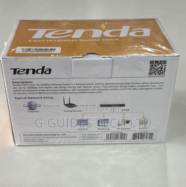 Tenda 8-port Switch, 8-PORT 10/100mbps Desktop Switch · Photo 6
