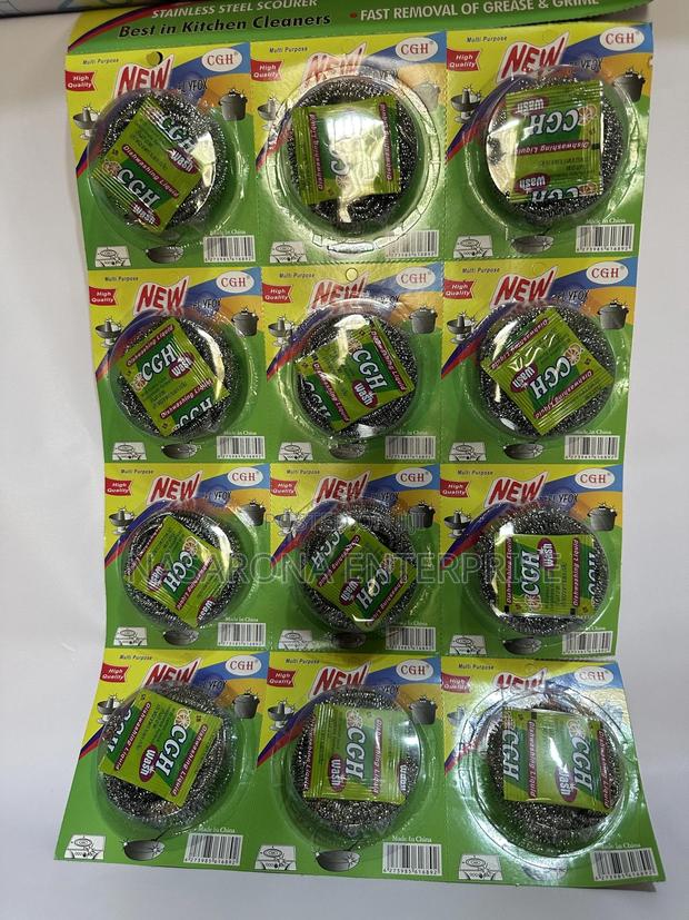 Silver Shine 12 Pieces ( Stainless Steel Scrubber) 14gx12 · Photo 1