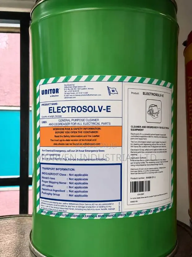 Unitor Electrosolv-E 25 LTR – Electrical Equipment Cleaner Degreaser · Photo 1