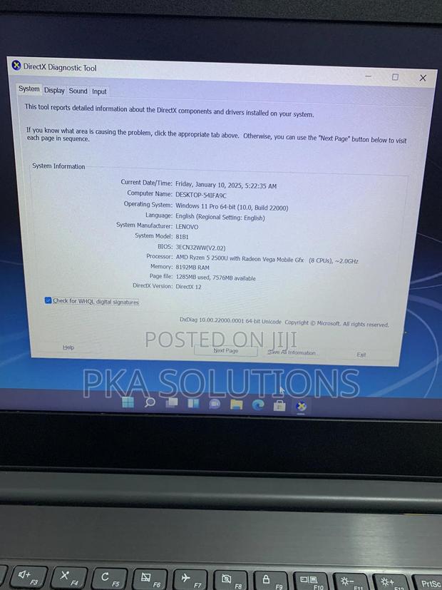 Laptop Lenovo 8GB AMD Ryzen 5 SSD 256GB · Photo 6