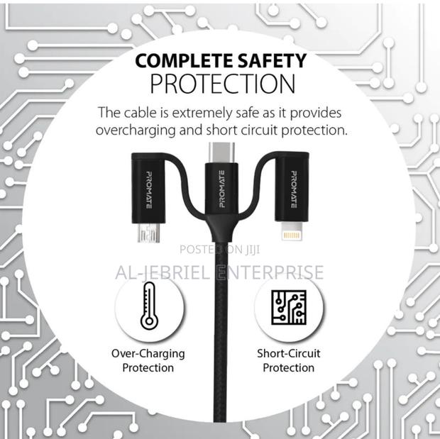 Promate 60w PD 6- In1 Hybrid Multi-Connector Cable · Photo 2