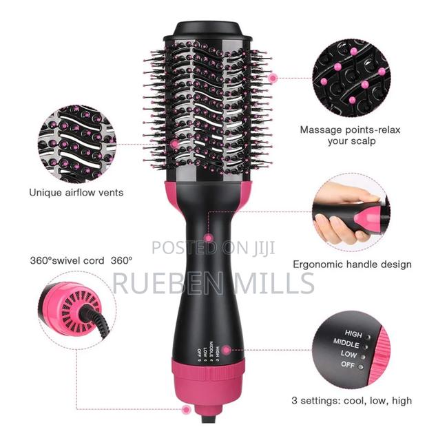 4 in 1 Sonar Hair Dryer Brush and Straightener · Photo 1
