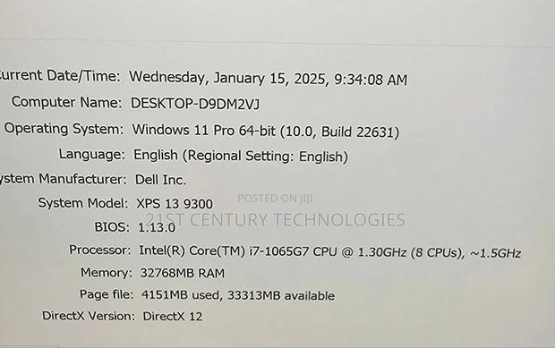 Laptop Dell XPS 13 9310 32GB Intel Core I7 SSD 1T · Photo 4