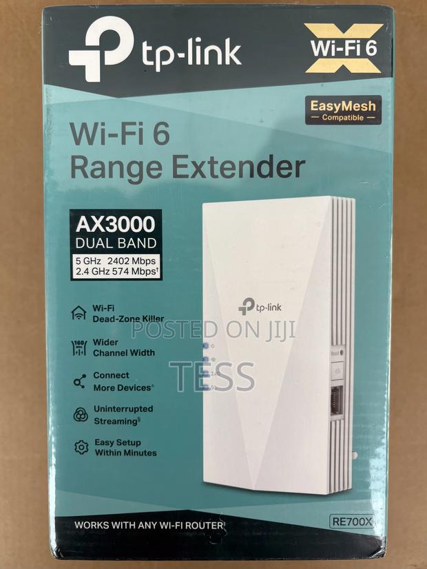 Tp-Link Wifi Range Extender Dual Band Mesh Wi-Fi 6 Re700x · Photo 1