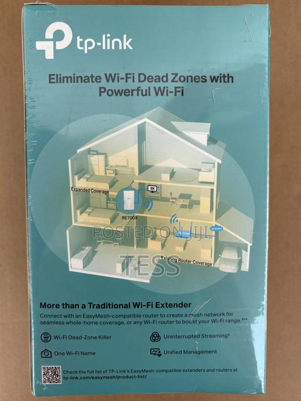 Tp-Link Wifi Range Extender Dual Band Mesh Wi-Fi 6 Re700x · Photo 2