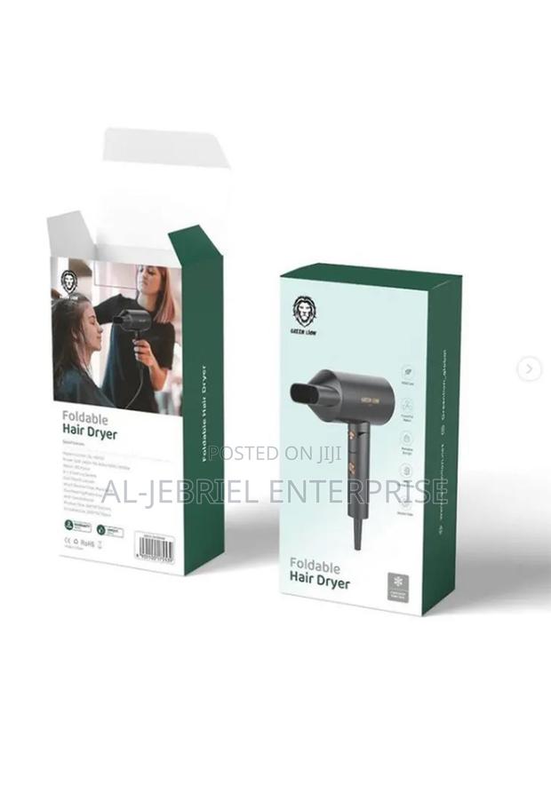 Green Lion Foldable Hand Hair Dryer 2000W Black · Photo 2