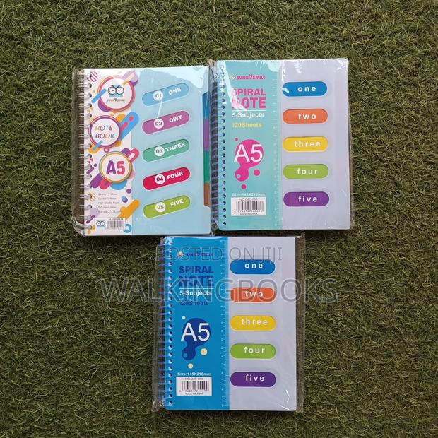 Spiral Notebook 5 Subjects · Photo 1