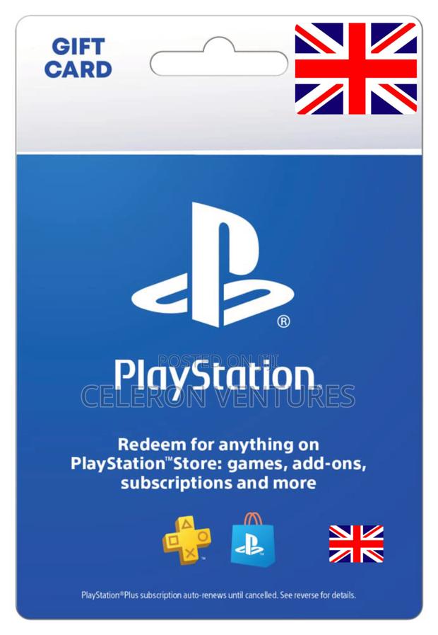 Playstation PSN Uk Any Amount Available · Photo 1