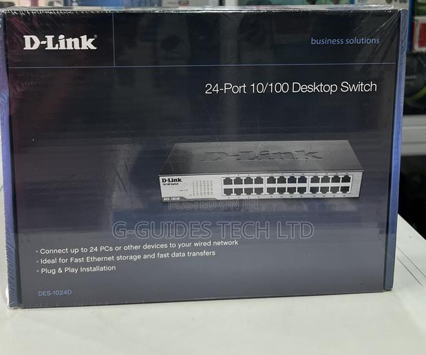24-Port D-Link Switch Rack-Mount, D-Link 24-Port Switch · Photo 1
