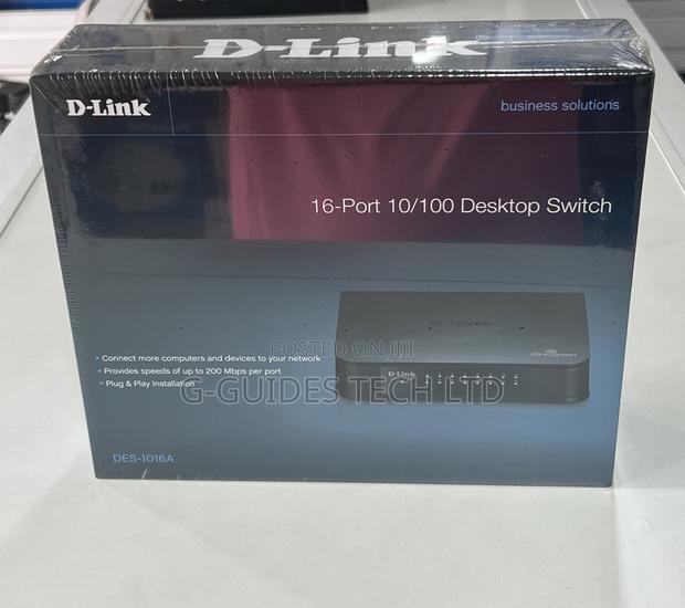 16-Port D-Link Switch, D-Link 16-Port Desktop Switch · Photo 6