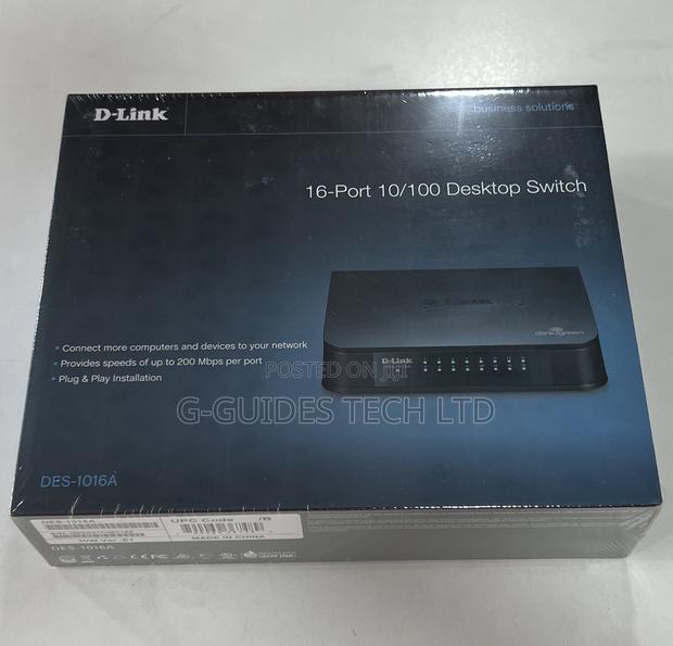 16-Port D-Link Switch, D-Link 16-Port Desktop Switch · Photo 3