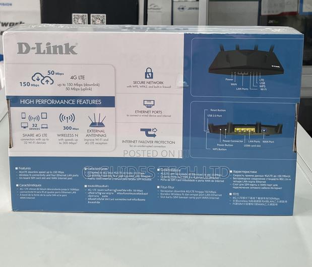 D-Link 4g Lte Sim Router, 4g D-Link Router 300mbps DWR-M921 · Photo 2