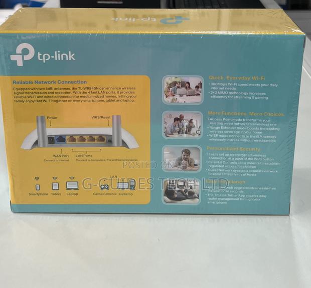 Tp-Link 300mbps Wireless N Router 4 in 1 (TL-WR840N) · Photo 2