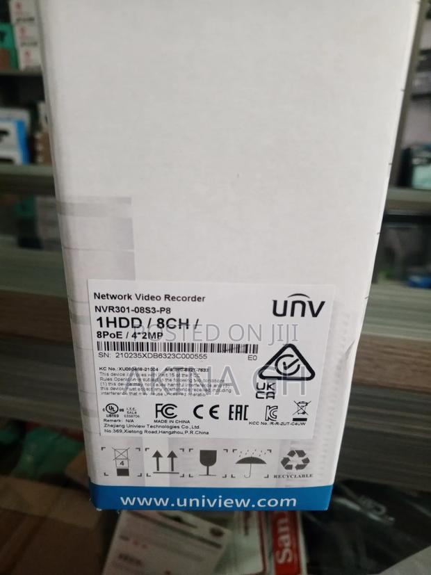 Unv Uniview 8ch Poe NVR 1 HDD Nvr301-08s3-P8 · Photo 2