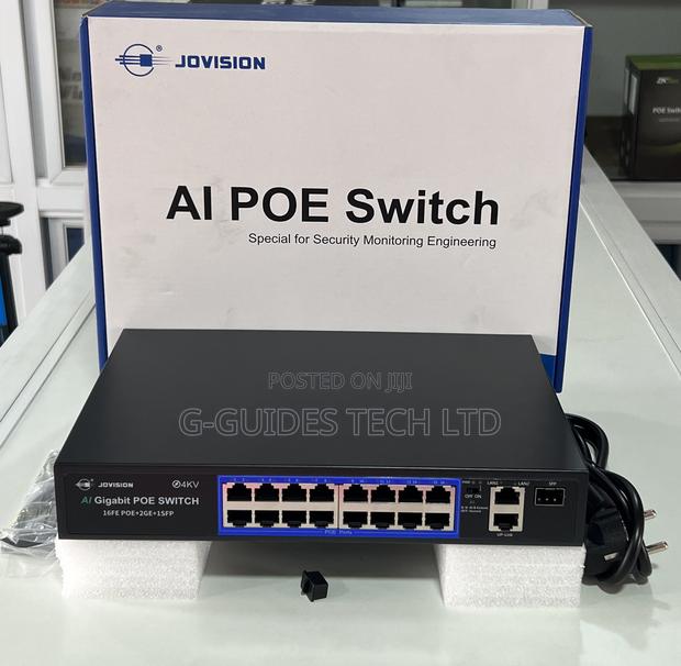 Jovision 16-Port Ai Gigabit Poe Switch (16fe Poe+2G+1sfp) · Photo 5