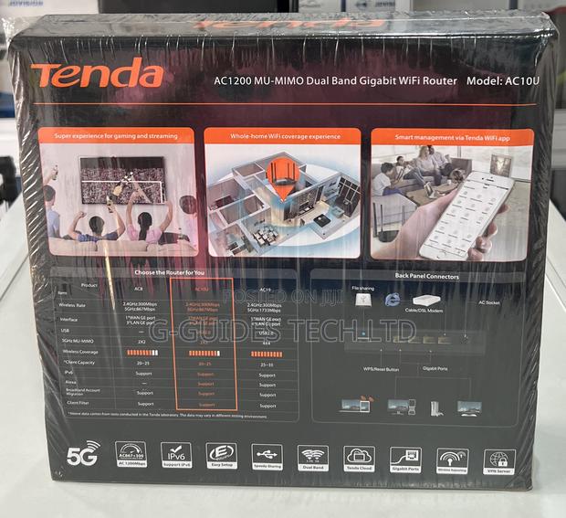 Tenda AC1200 MU-MIMO Dual Band Gigabit Wifi Router (AC10U) · Photo 2