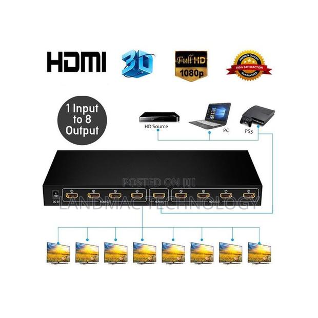4K108 8 Ports HDMI Splitter HD Audio and Video Splitter · Photo 1