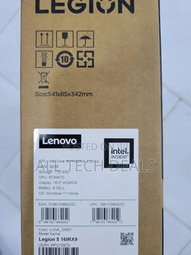 New Laptop Lenovo Legion 5i 32GB Intel Core I9 SSD 1T · Photo 3