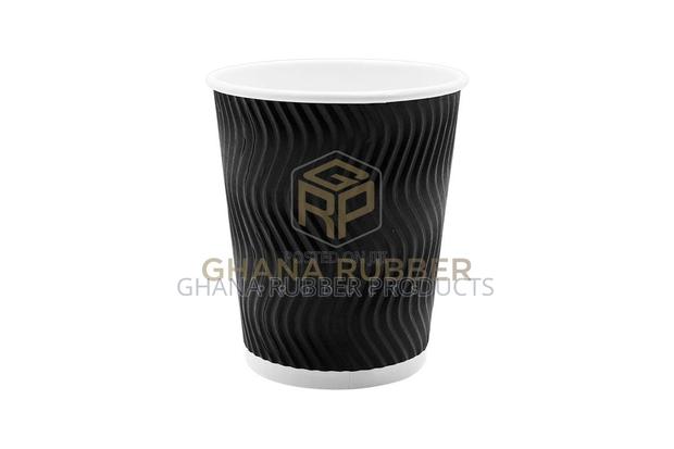 Ripple Paper Cups 8oz Black (No Lids) (500pcs) · Photo 1