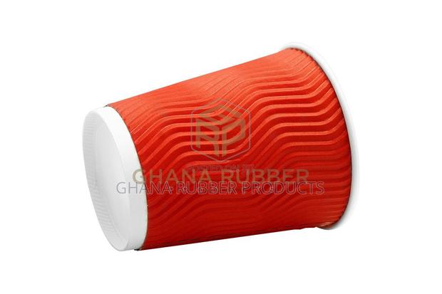 Ripple Paper Cups 8oz Red (No Lids) (500pcs) · Photo 2