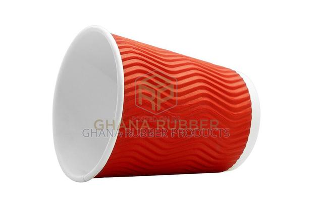 Ripple Paper Cups 8oz Red (No Lids) (500pcs) · Photo 3
