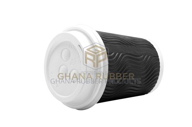 Ripple Paper Cups + Lids 8oz Black (1000pcs) · Photo 2